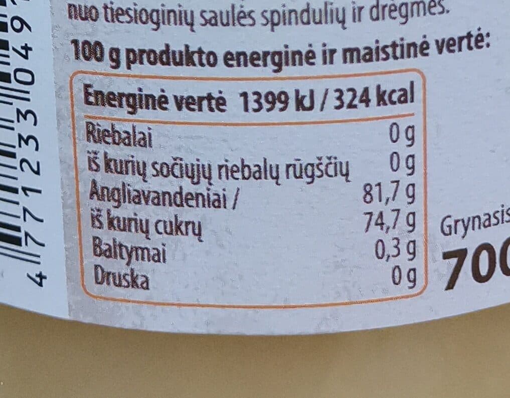 Kavaliauskų bitynas Lietuviškas medus packshot