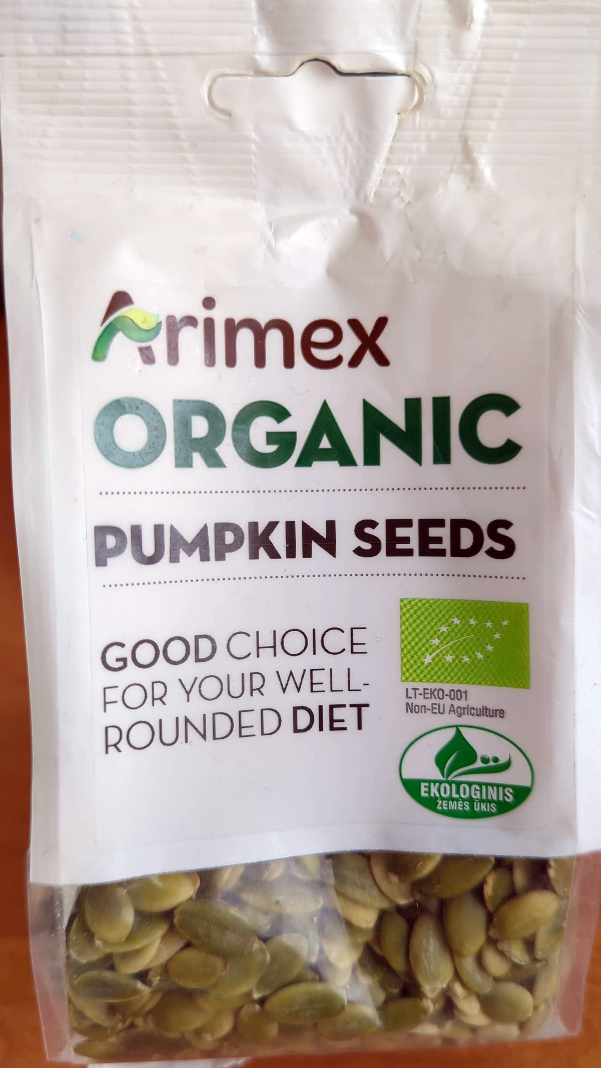 Arimex Moliūgų sėklos packshot