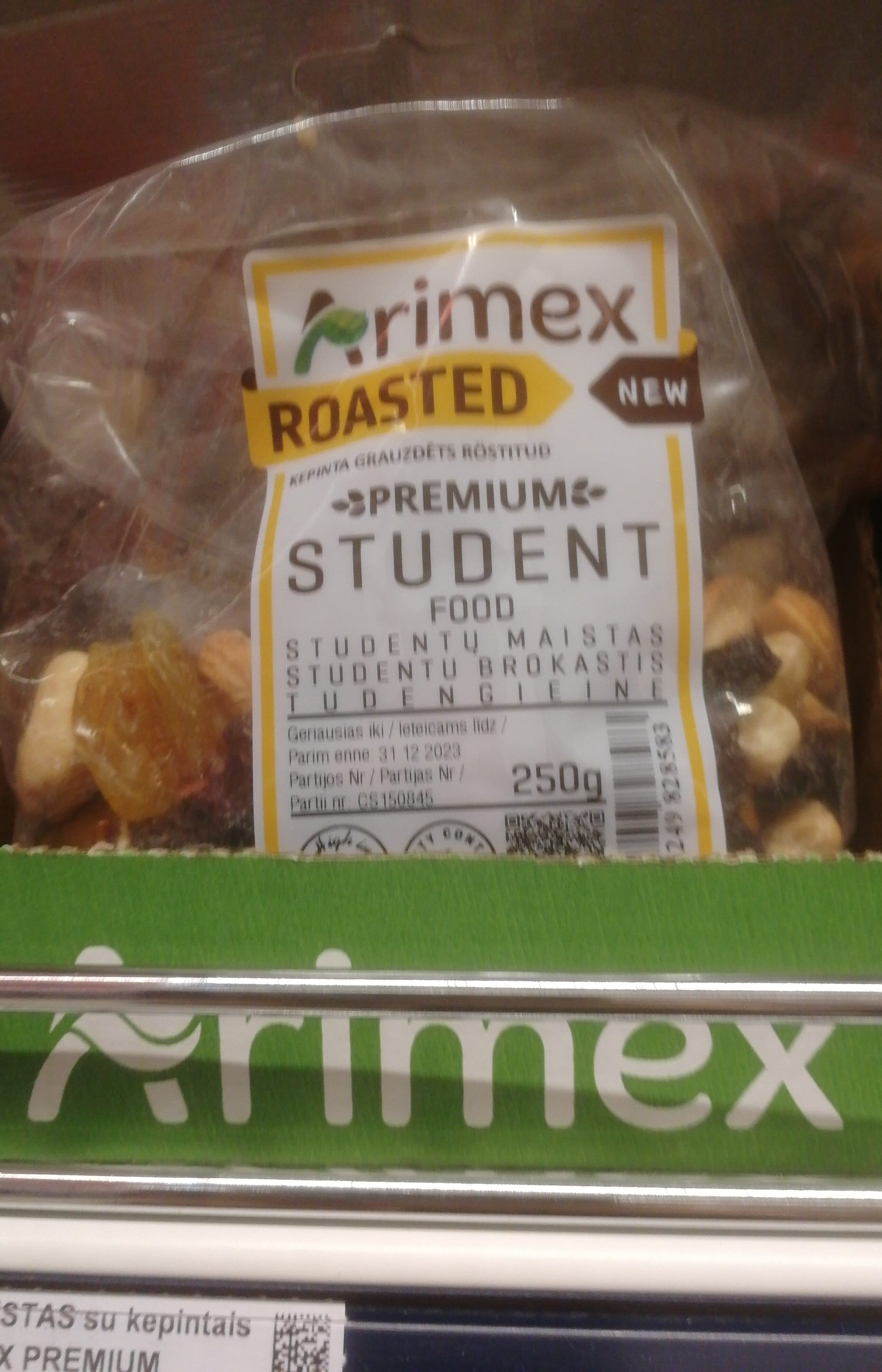 Studentų maistas su kep. riesut. ARIMEX PREMIUM packshot