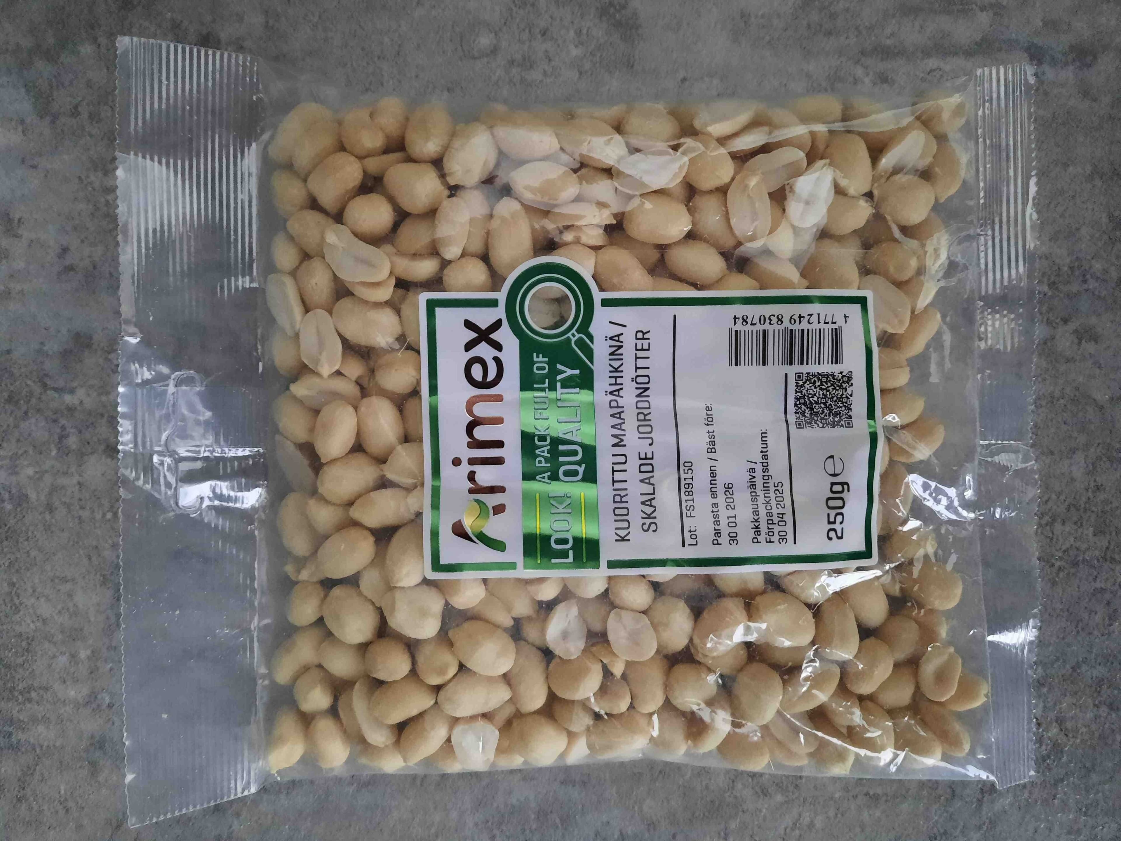 Arimex Kuorittu maapähkinä packshot