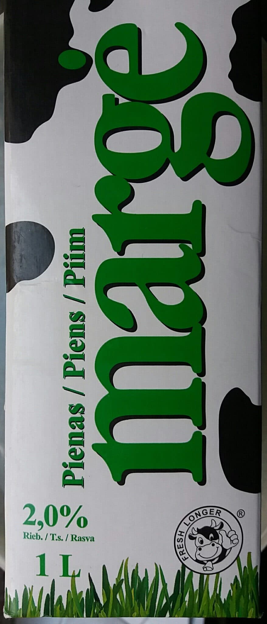 margė 2% piens, UHT packshot