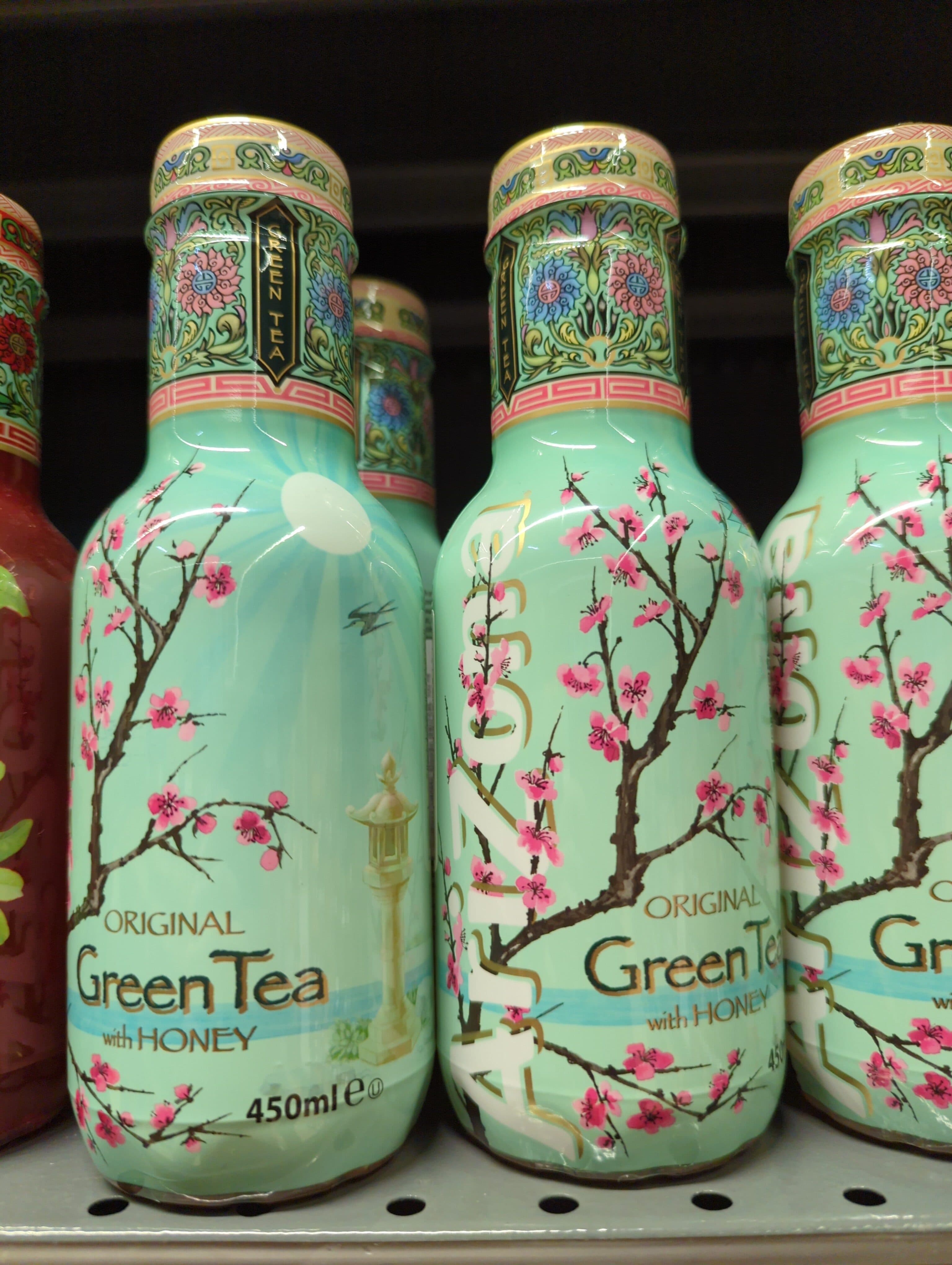 arizona Green tea with honey packshot