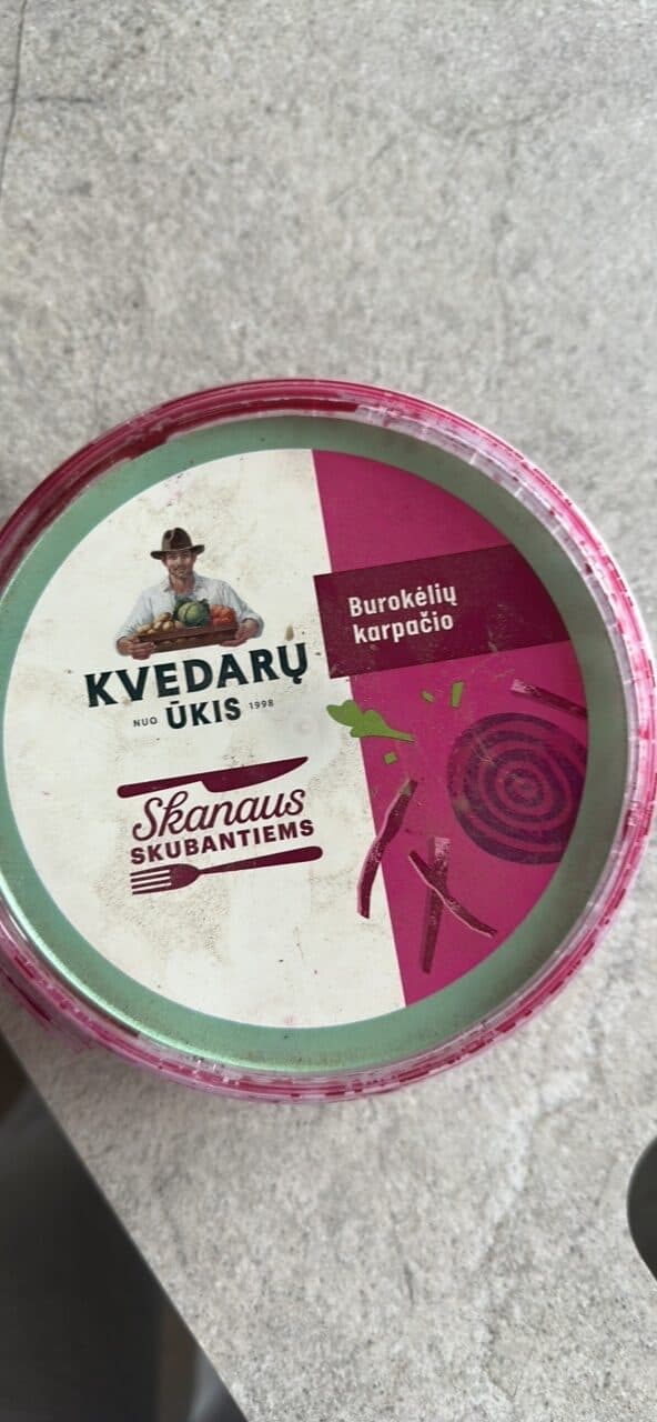 Kvedarų ūkis Burokėlių karpačio packshot