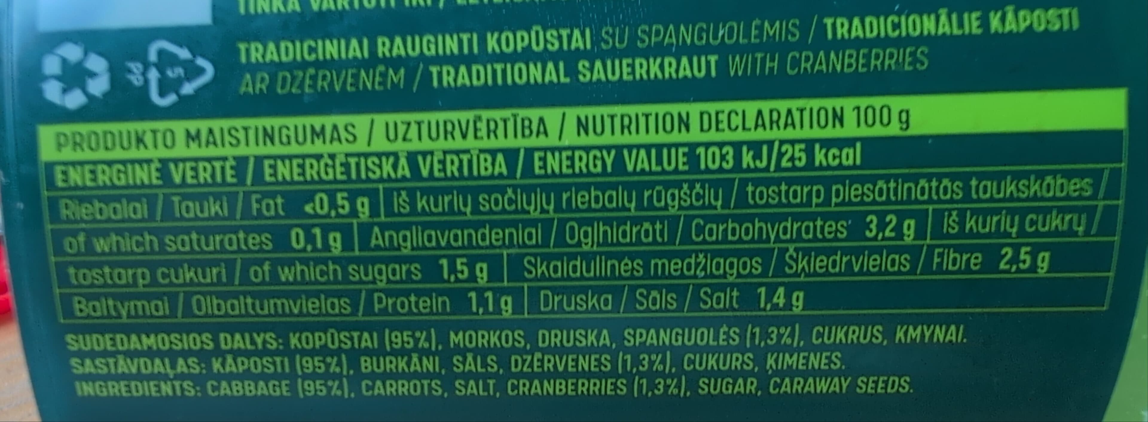 Kvedaru ukis Rauginti kopustai packshot
