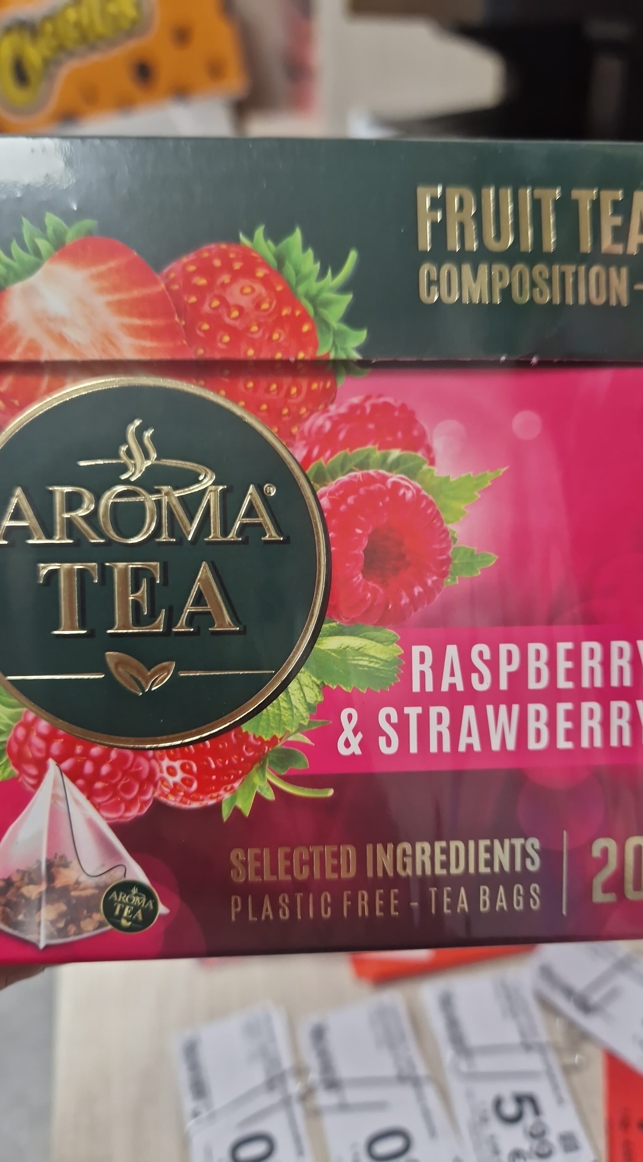 Aroma tea avietes, braškės packshot