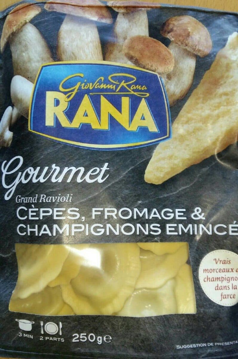 Rana Ravioli cèpes fromage et champignon packshot