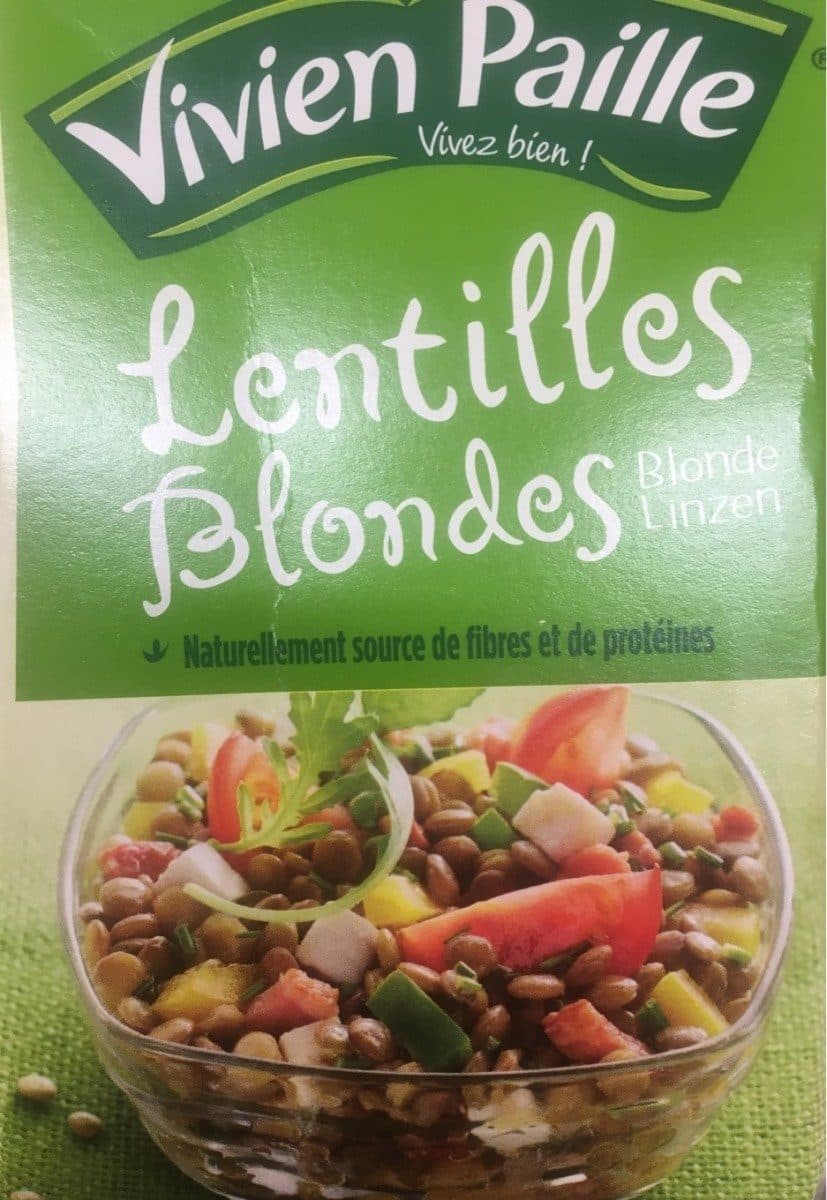 Lentilles blondes packshot