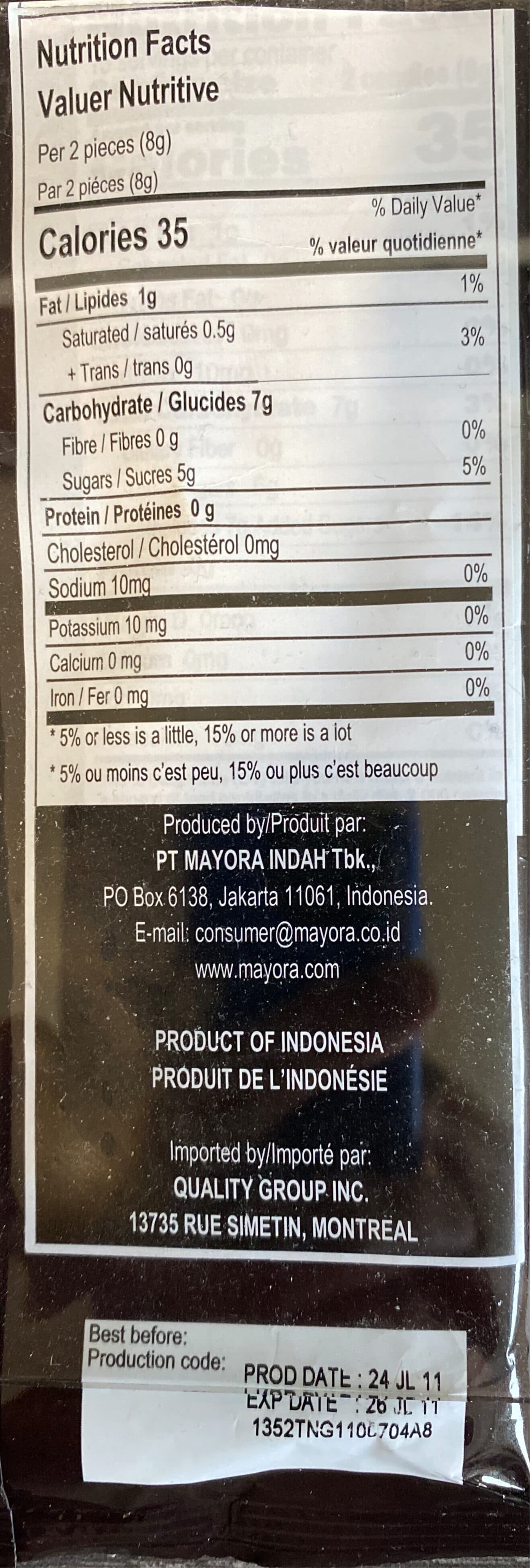 PT Mayora Indah Kopiko Coffee Candy packshot