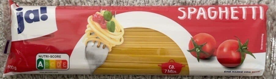 Spaghetti packshot