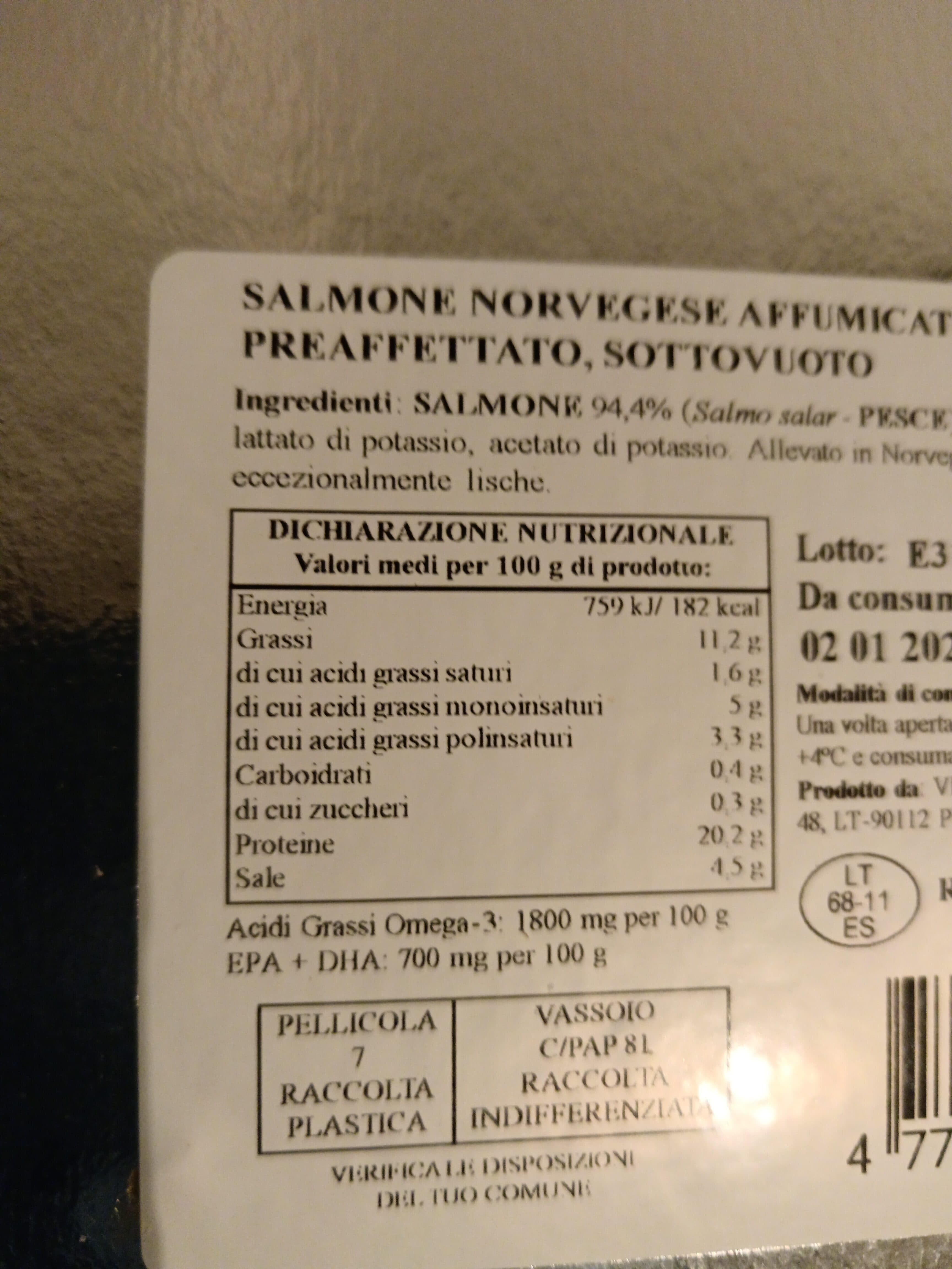 Vici Salmone norvegese affumicato packshot