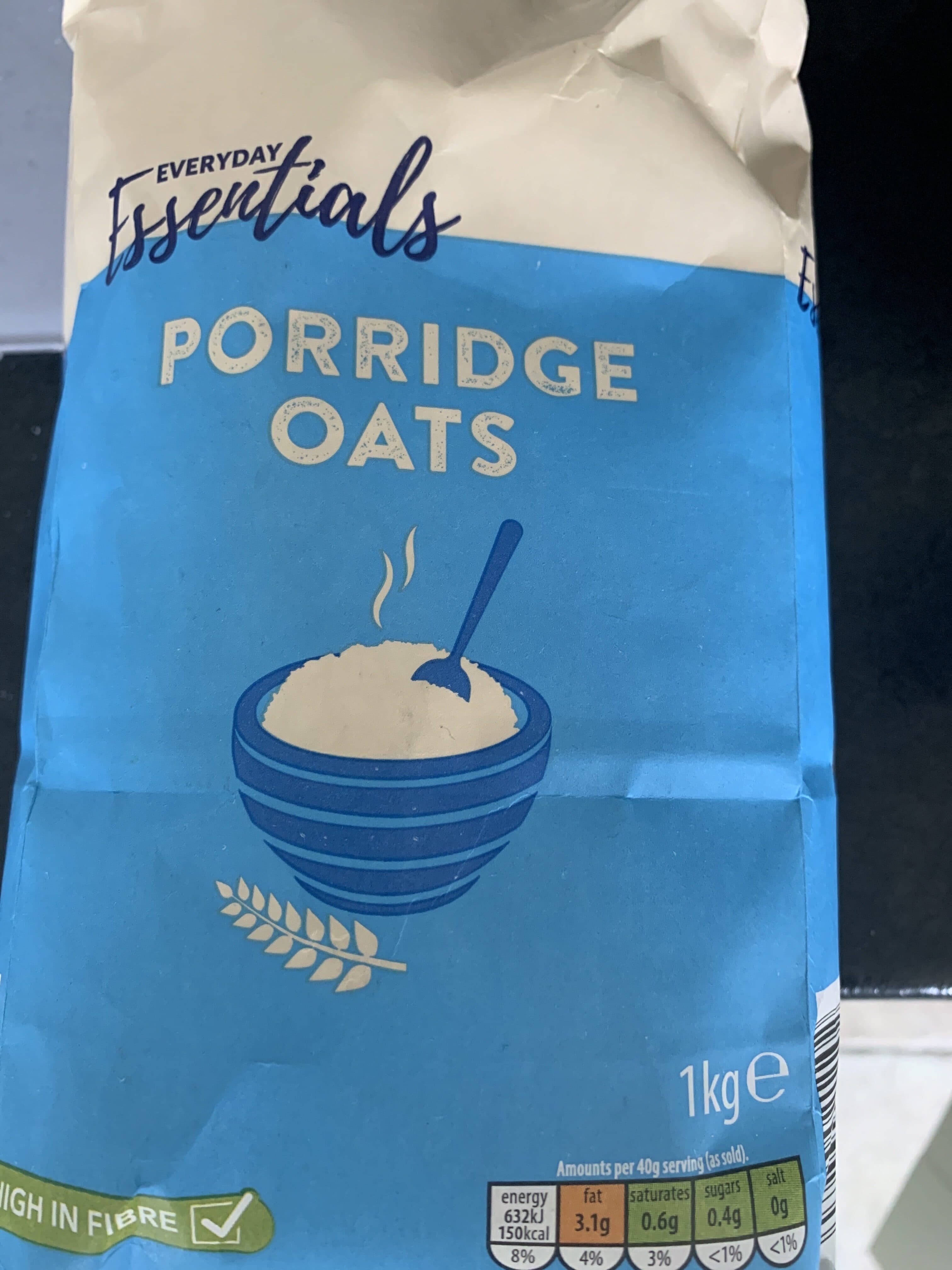 Aldi Portidge Oats packshot
