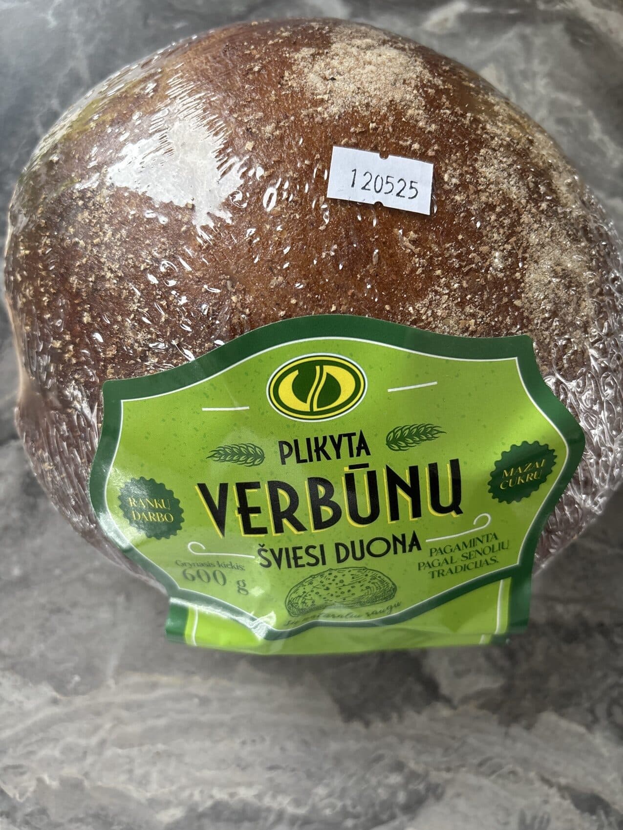 Verbūnų Plikyta Šviesi Duoma packshot