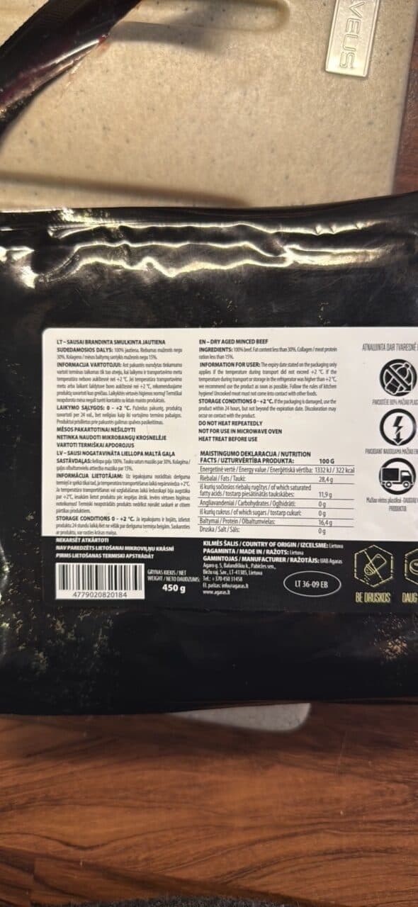 Feel the beef DRY AGED MINCED BEEF packshot