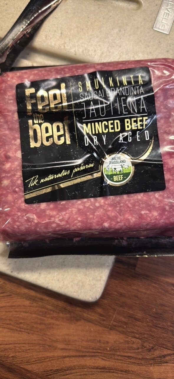 Feel the beef DRY AGED MINCED BEEF packshot