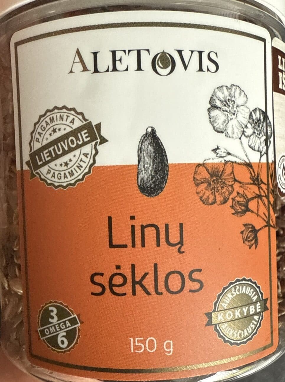 Aletovis Linų Sėklos packshot