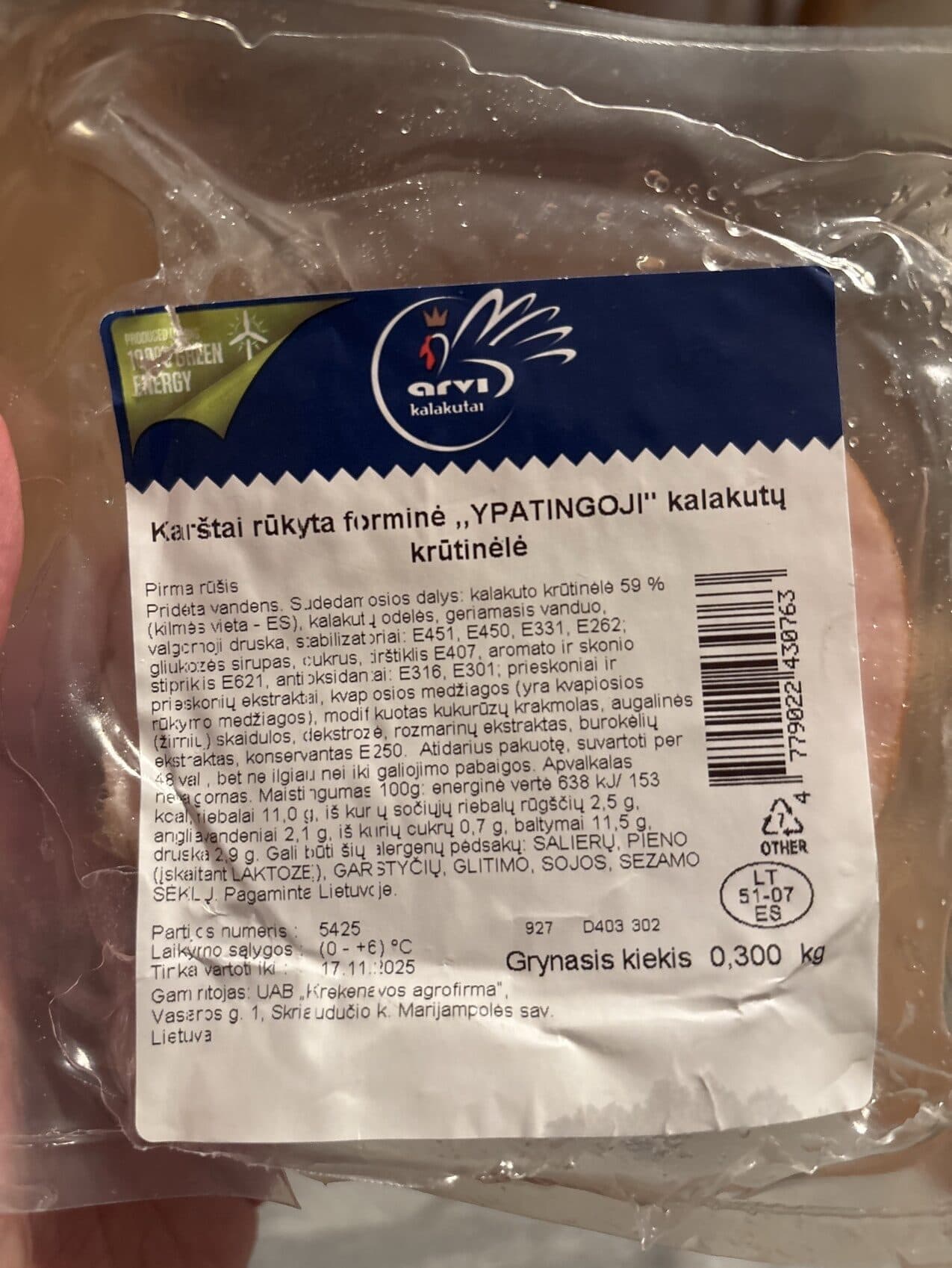 Arvi Karštai Rūkyta Ypatingoji Kalakutų Krūtinėlė packshot
