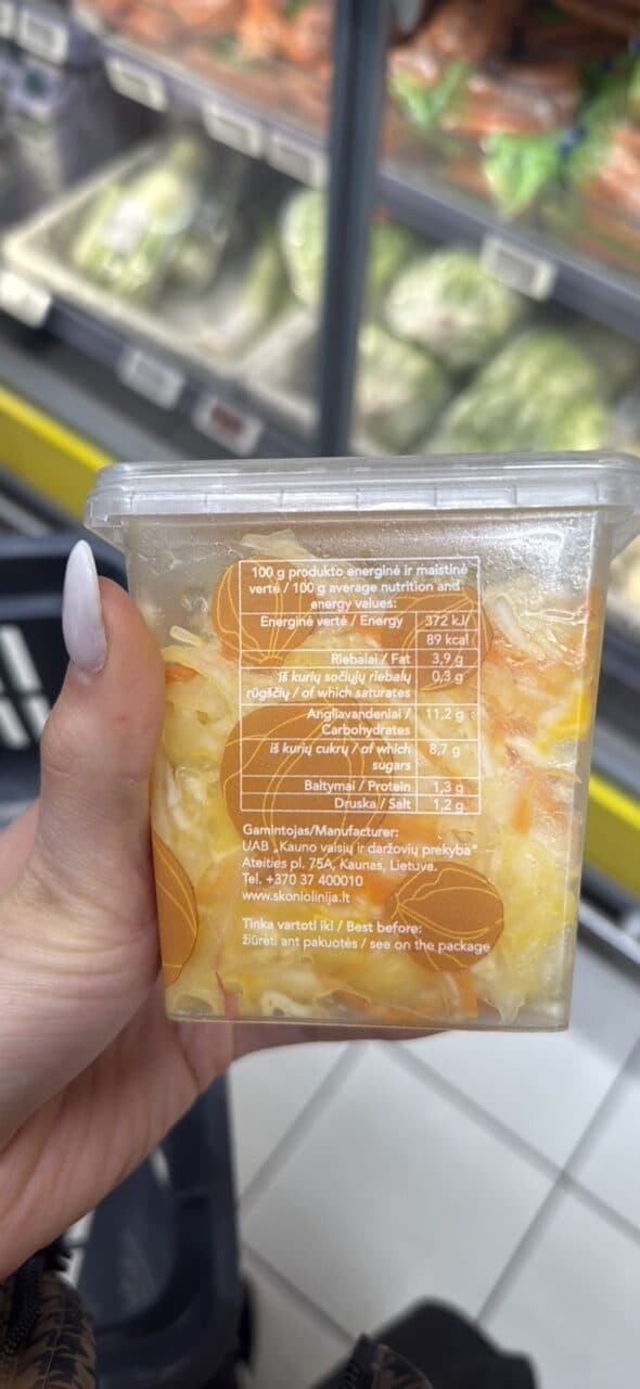 Skonio linija Korėjietiški Kopūstai packshot