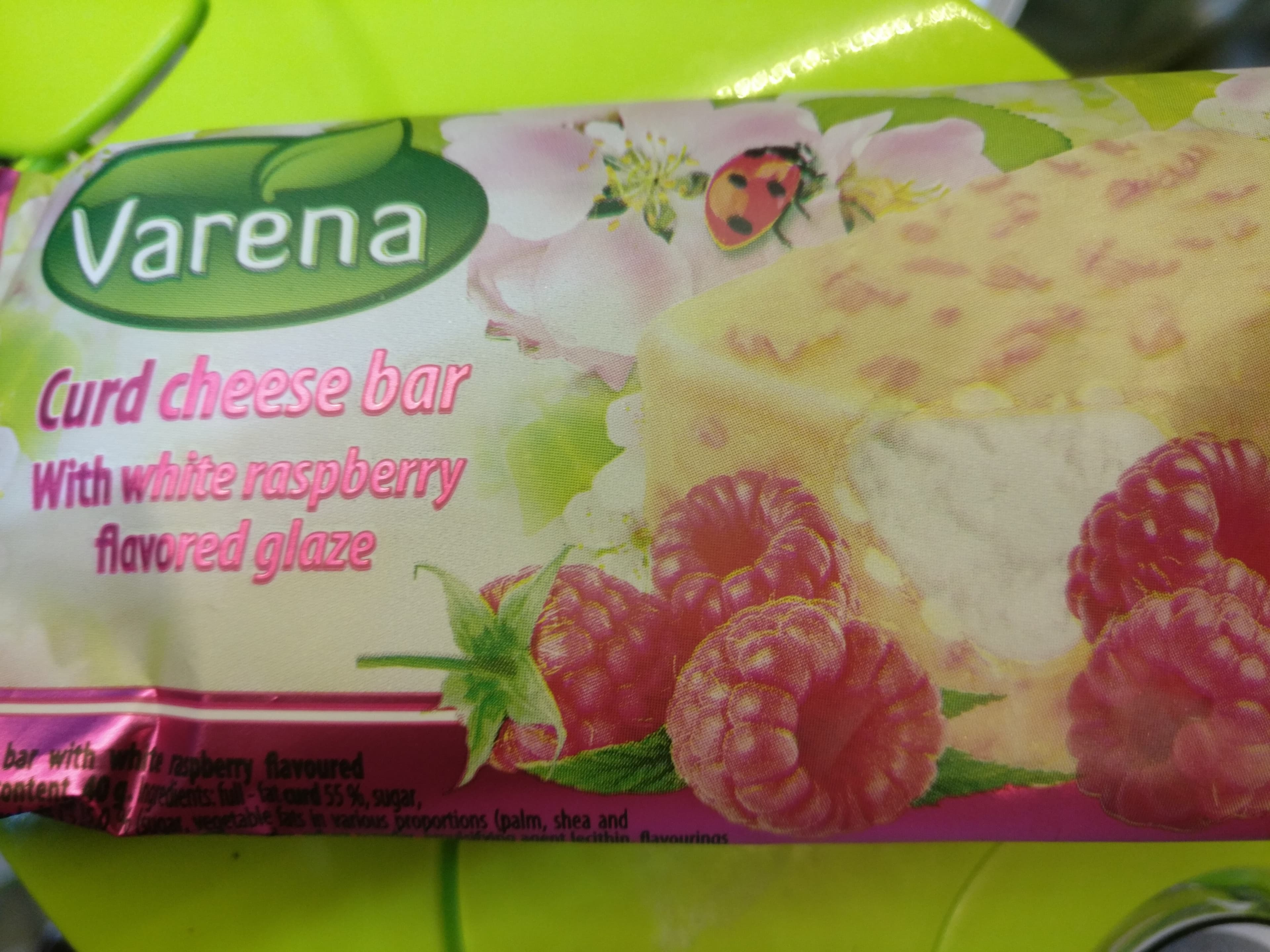 Varena Curd Cheese Bar, White Raspberry packshot