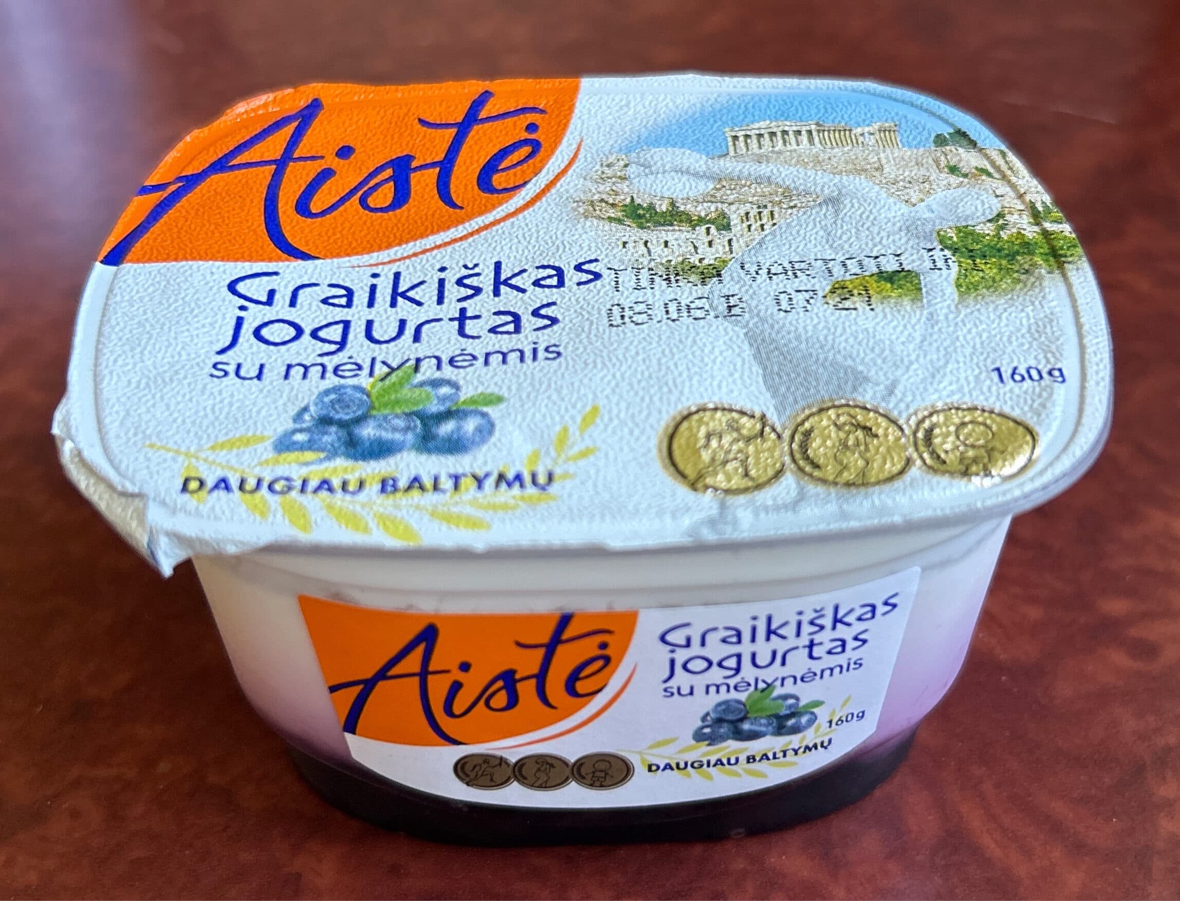 Aistė Graikiškas jogurtas su mėlynėmis packshot