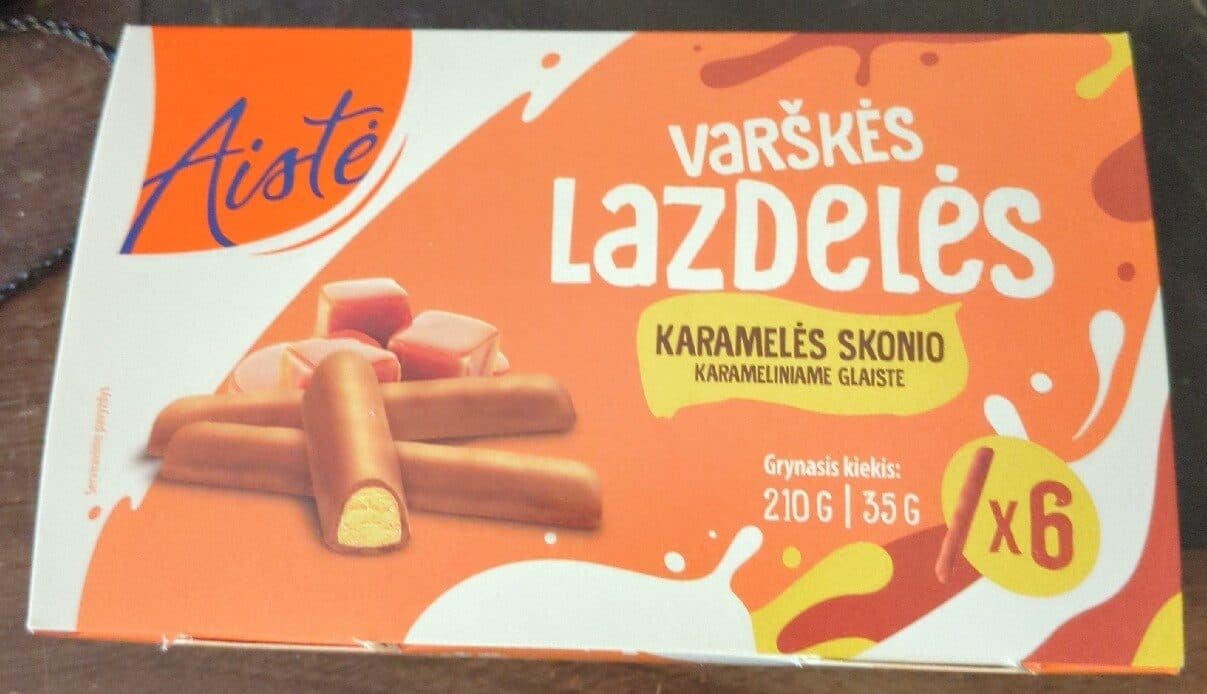 Aiste Glazed Curd Sticks With Caramel packshot