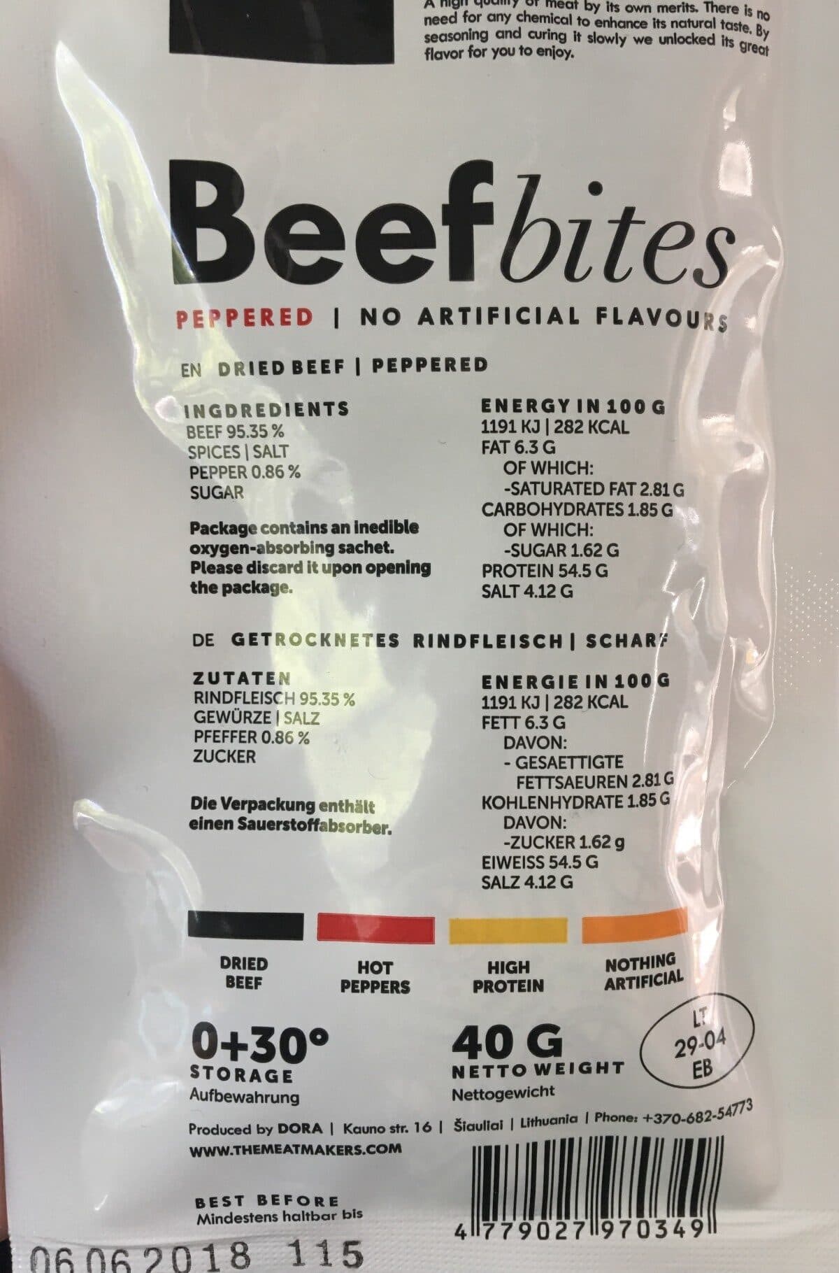 Open Food Facts Beef Bites packshot