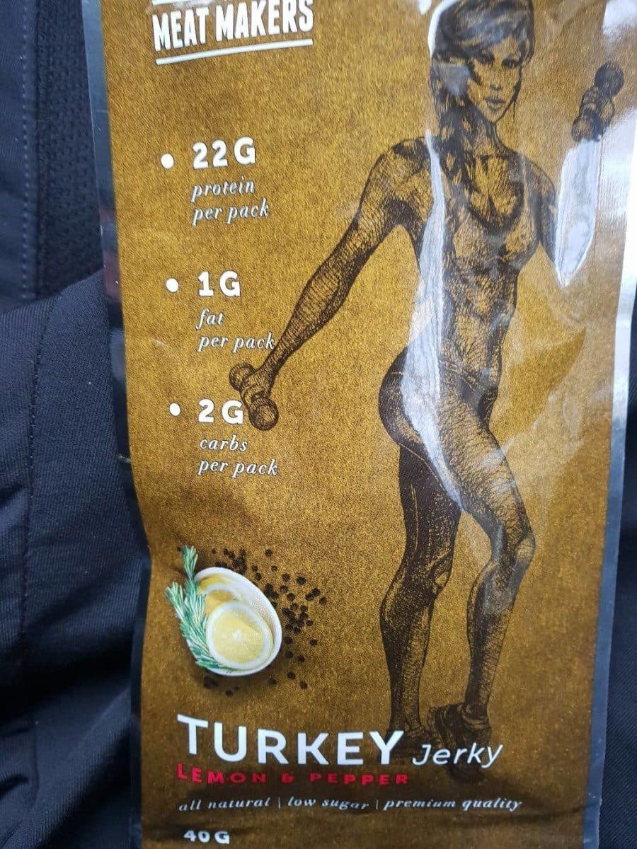 Turkey Jerky - lemon & pepper packshot