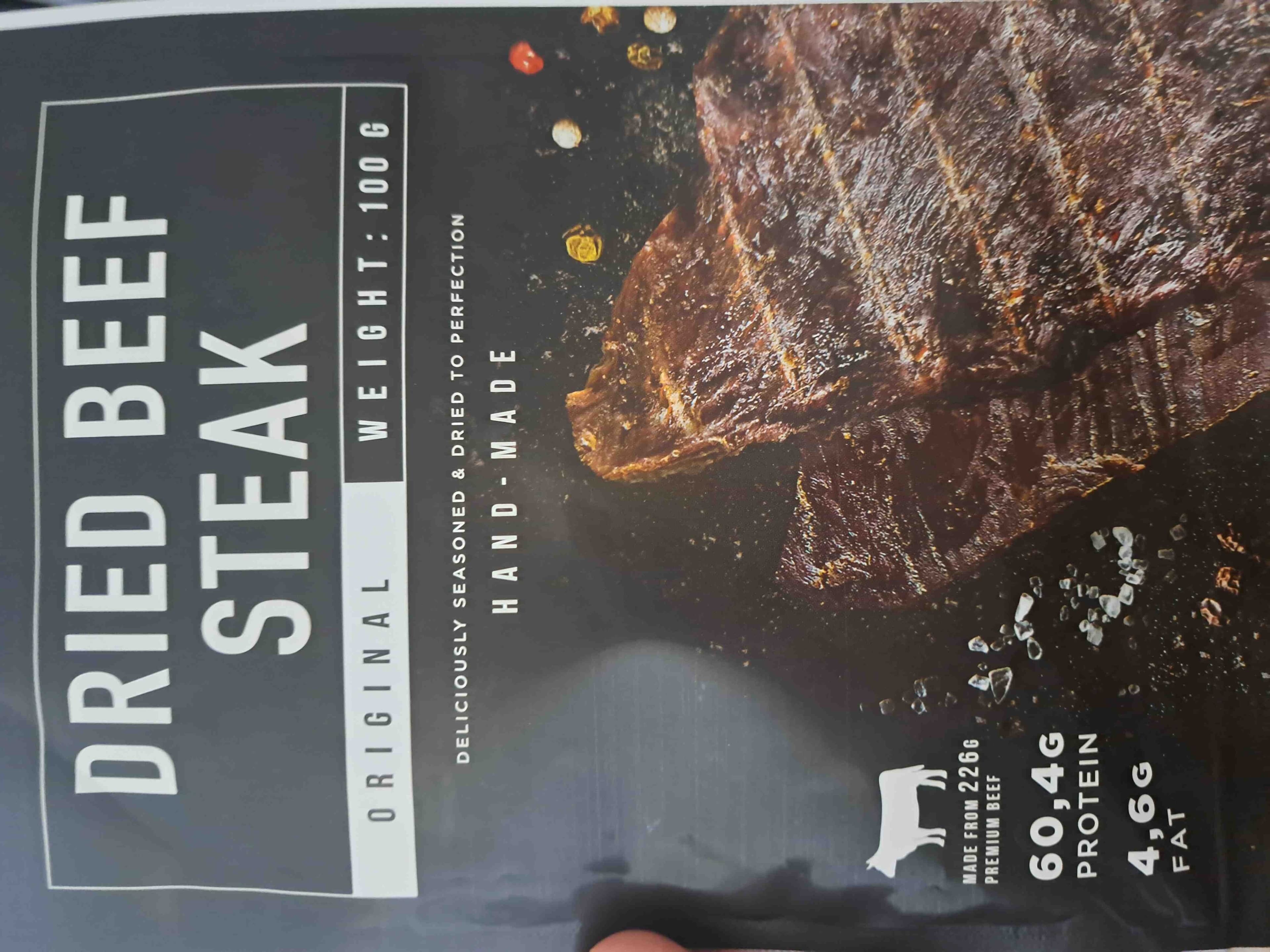 Meat makers Dried beef steak - jerky packshot