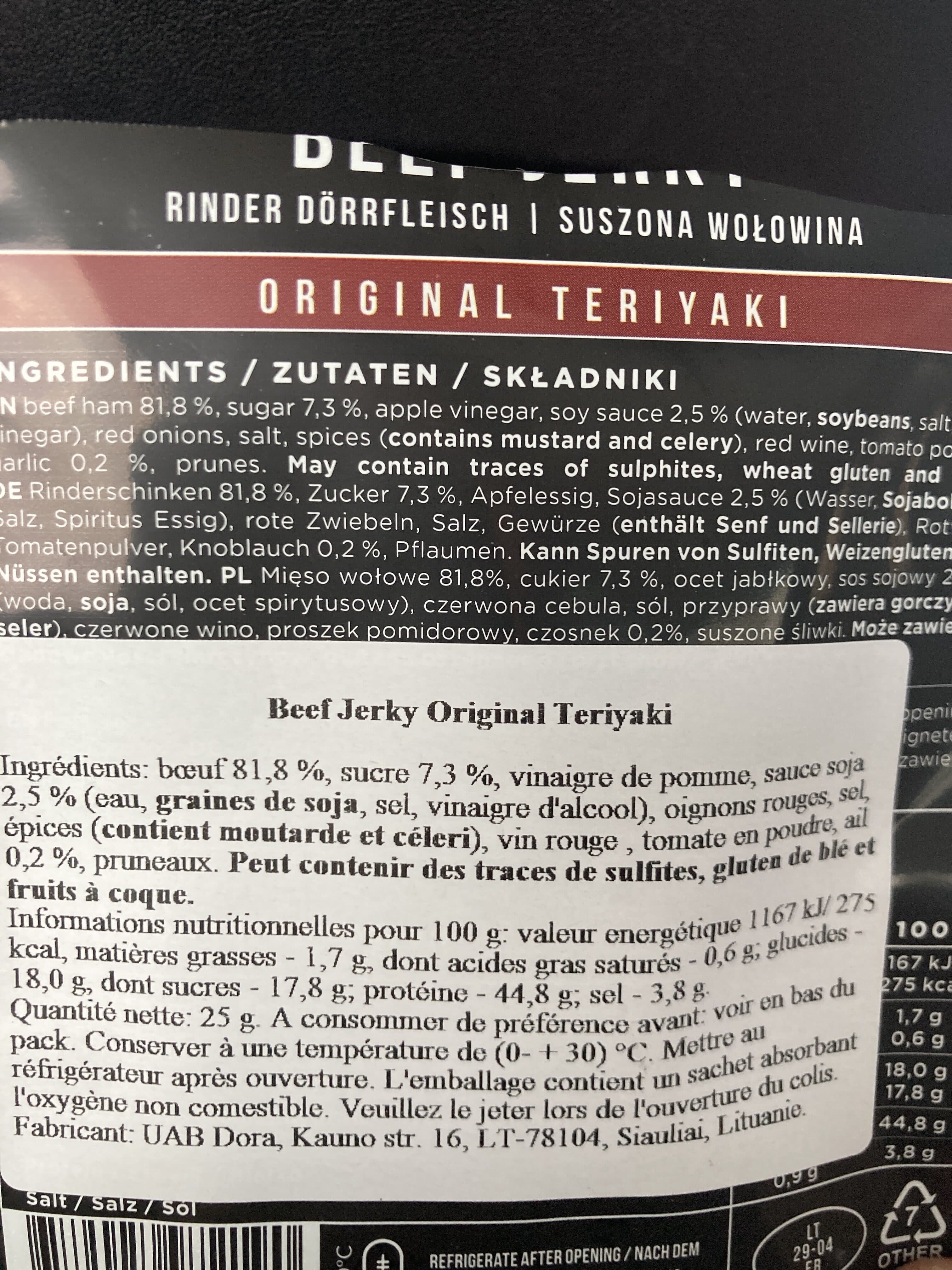 Meat Makers BEEF JERKY packshot