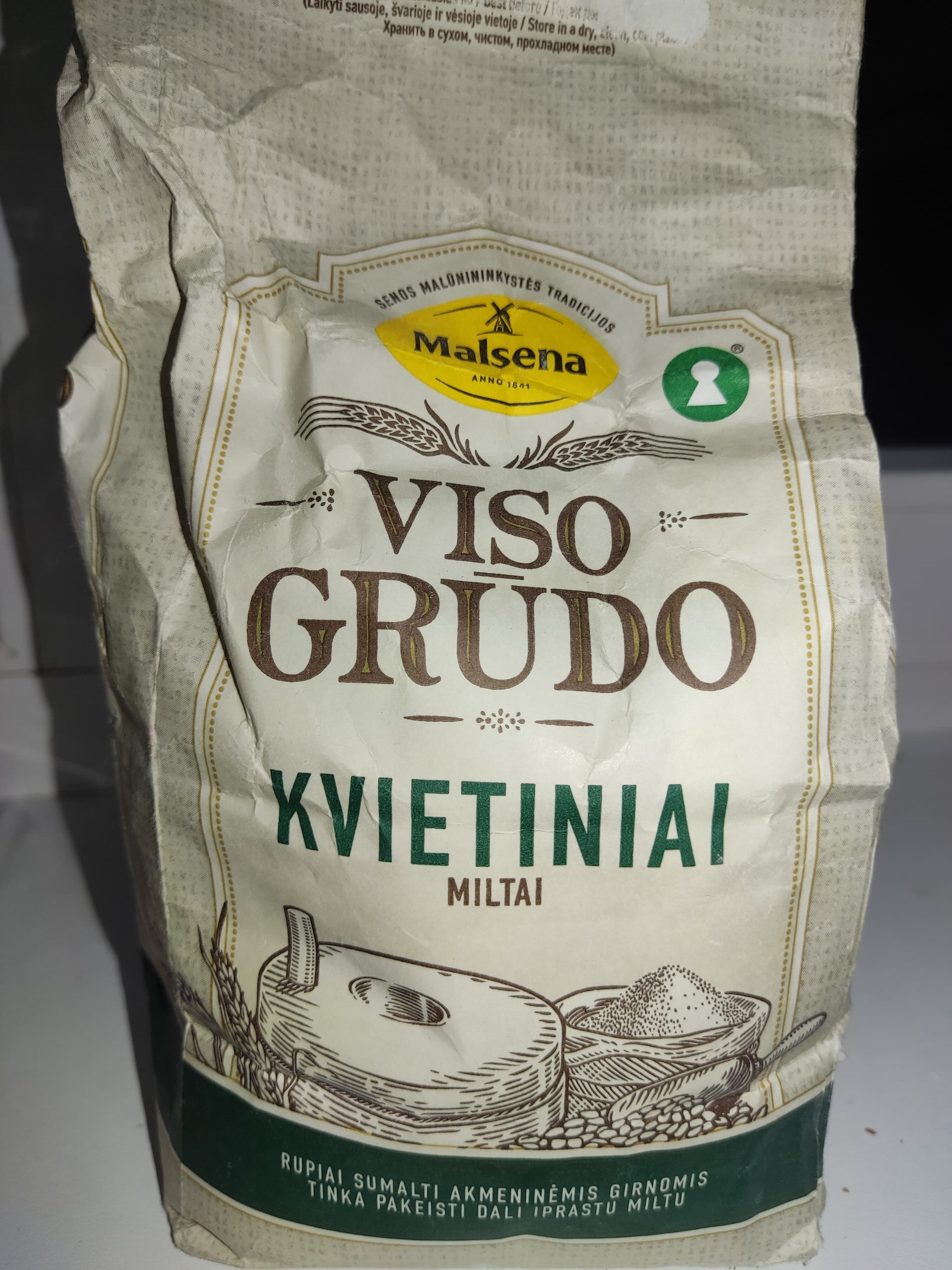 Malsena цкльнозернлвая пшеничная мука packshot