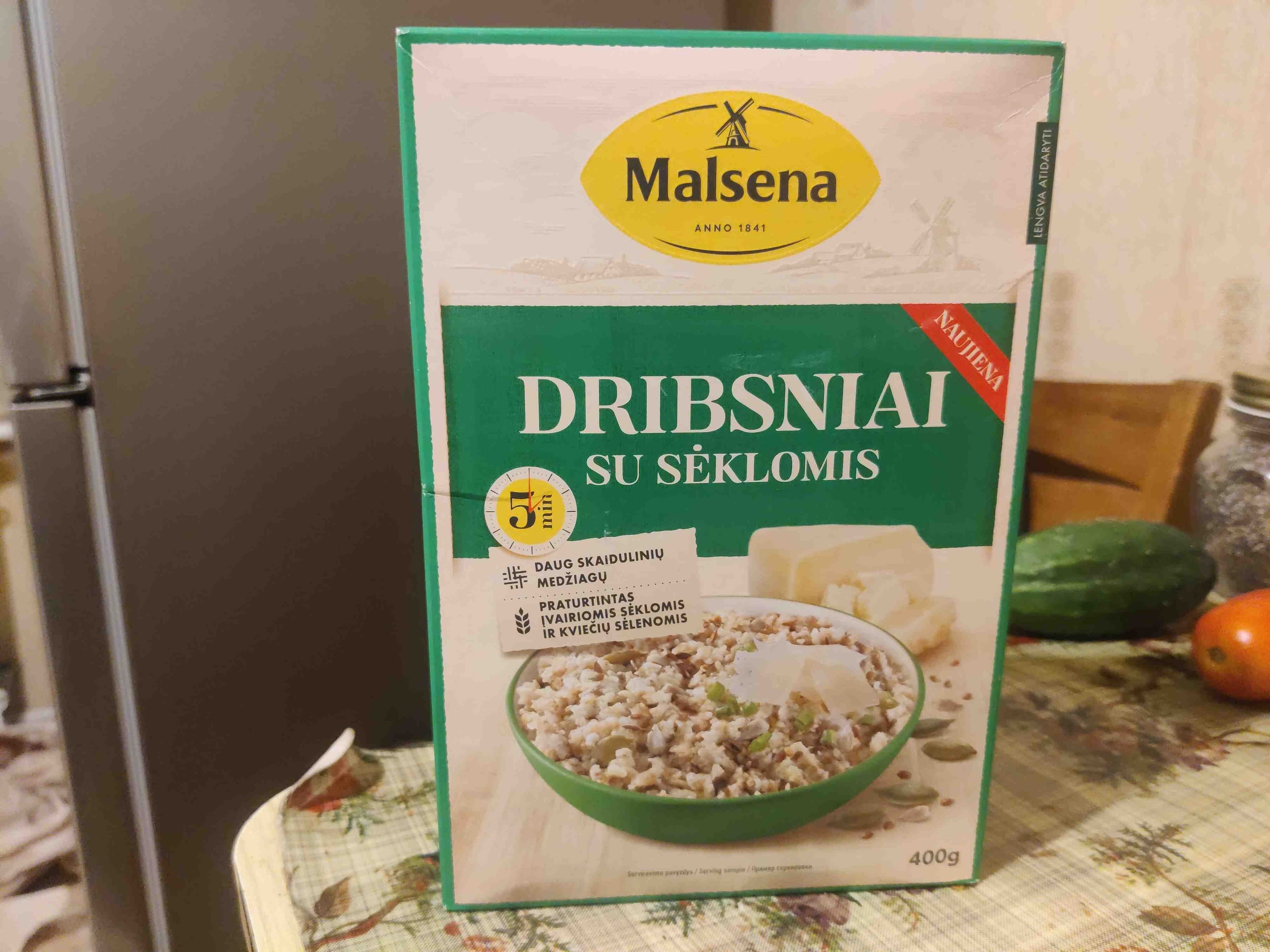 Malsena Dribsniai su sėklomis packshot