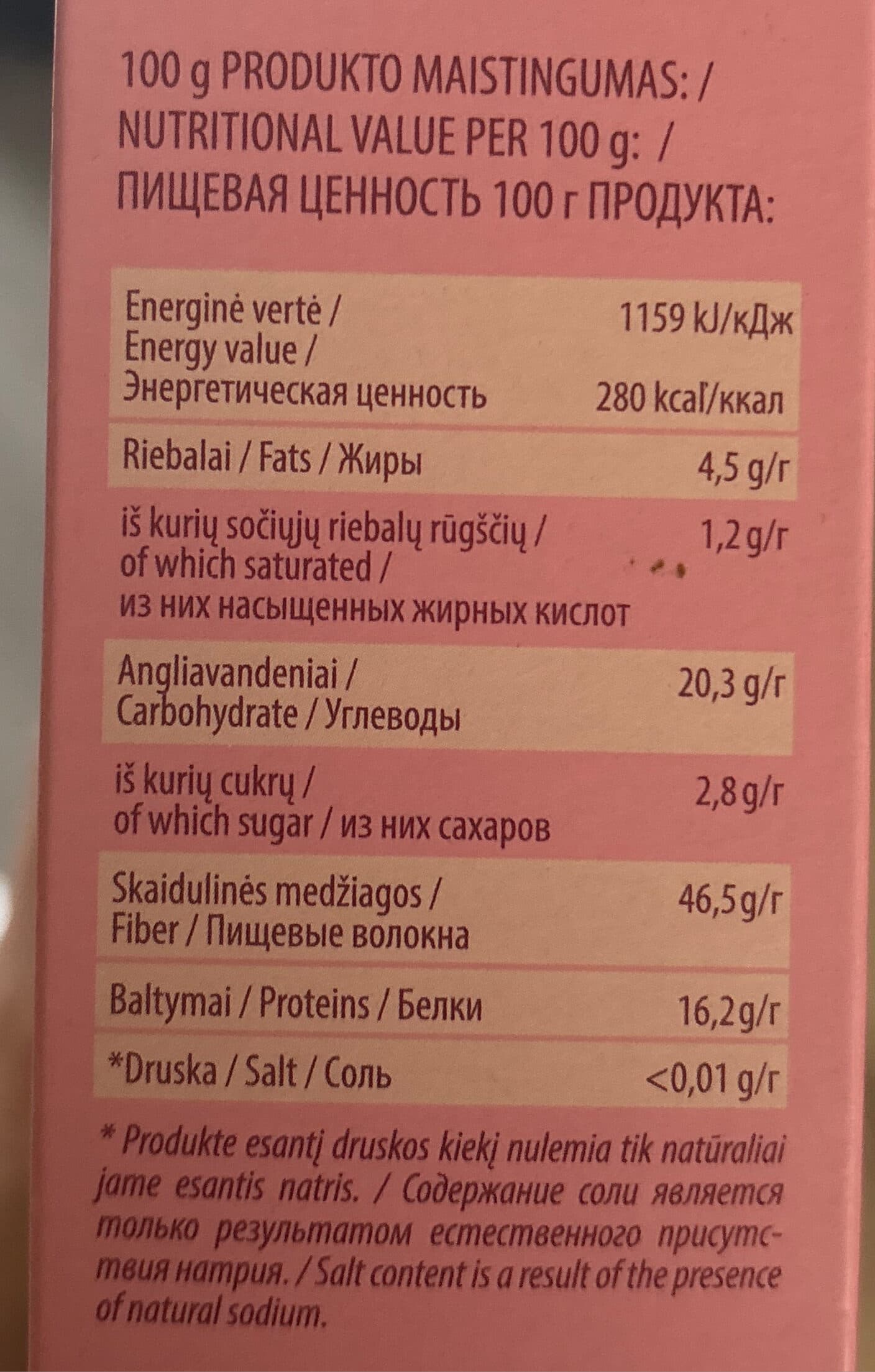 Open Food Facts Dribsniai packshot