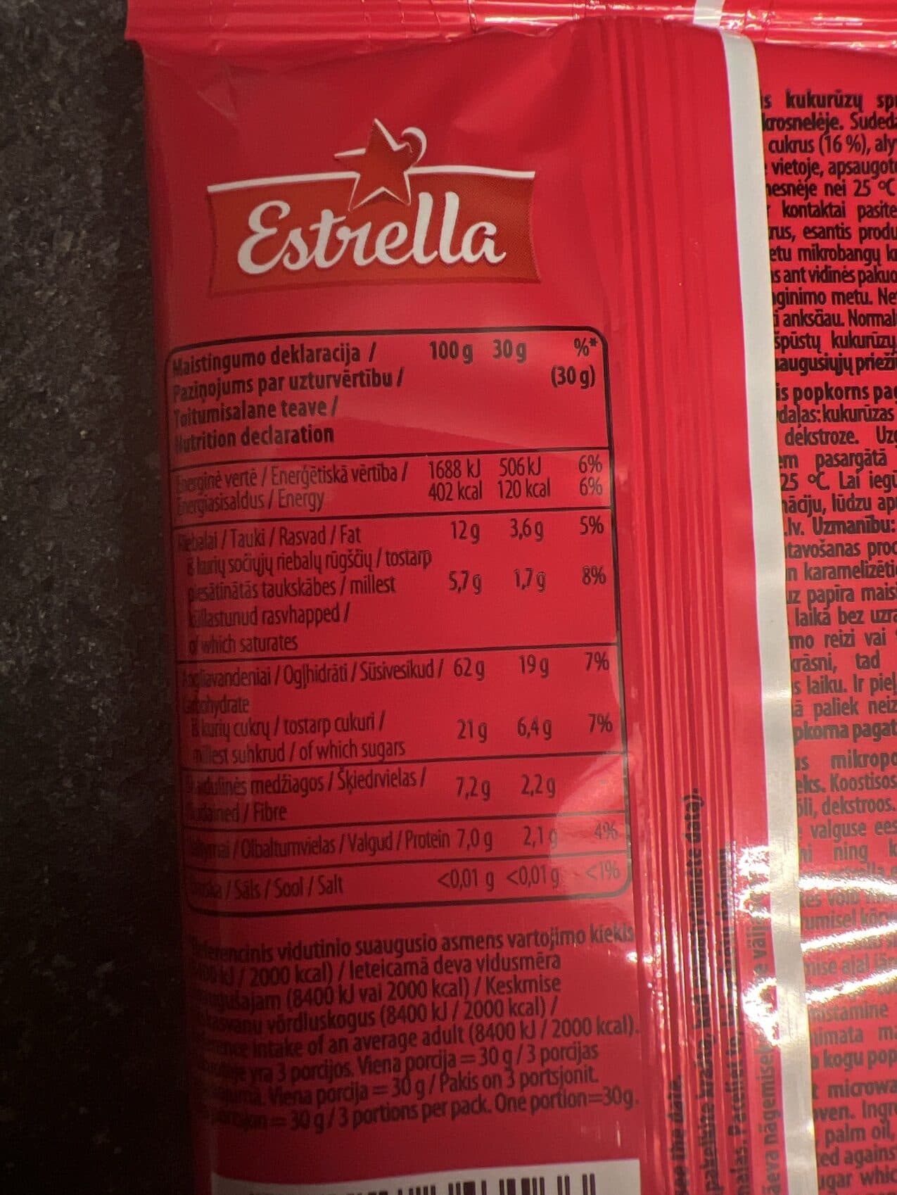 Estrella Popcorn Sweet packshot