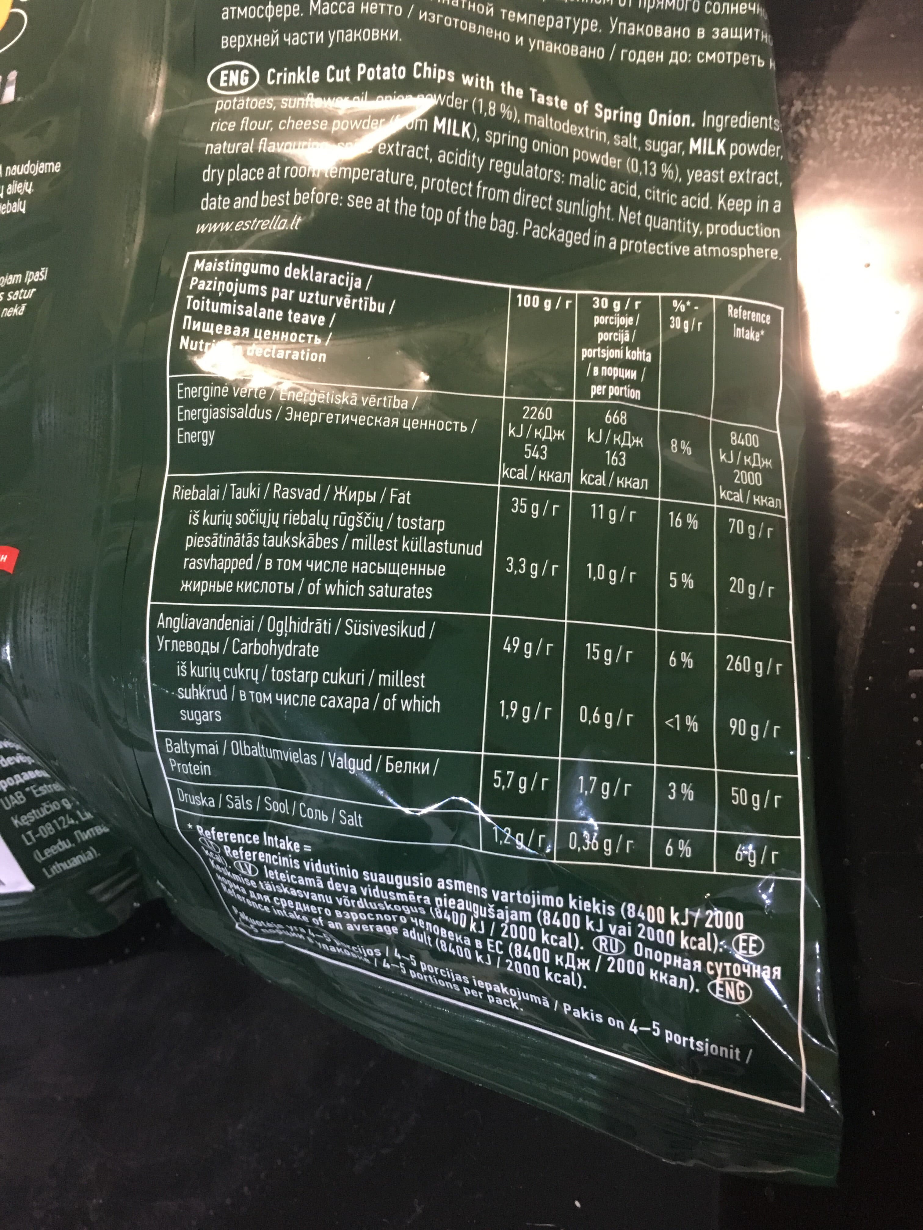 Estrella Crisps packshot