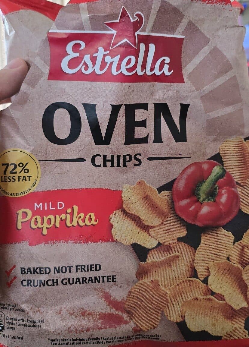Estrella Oven Chips With Paprika Flavour packshot
