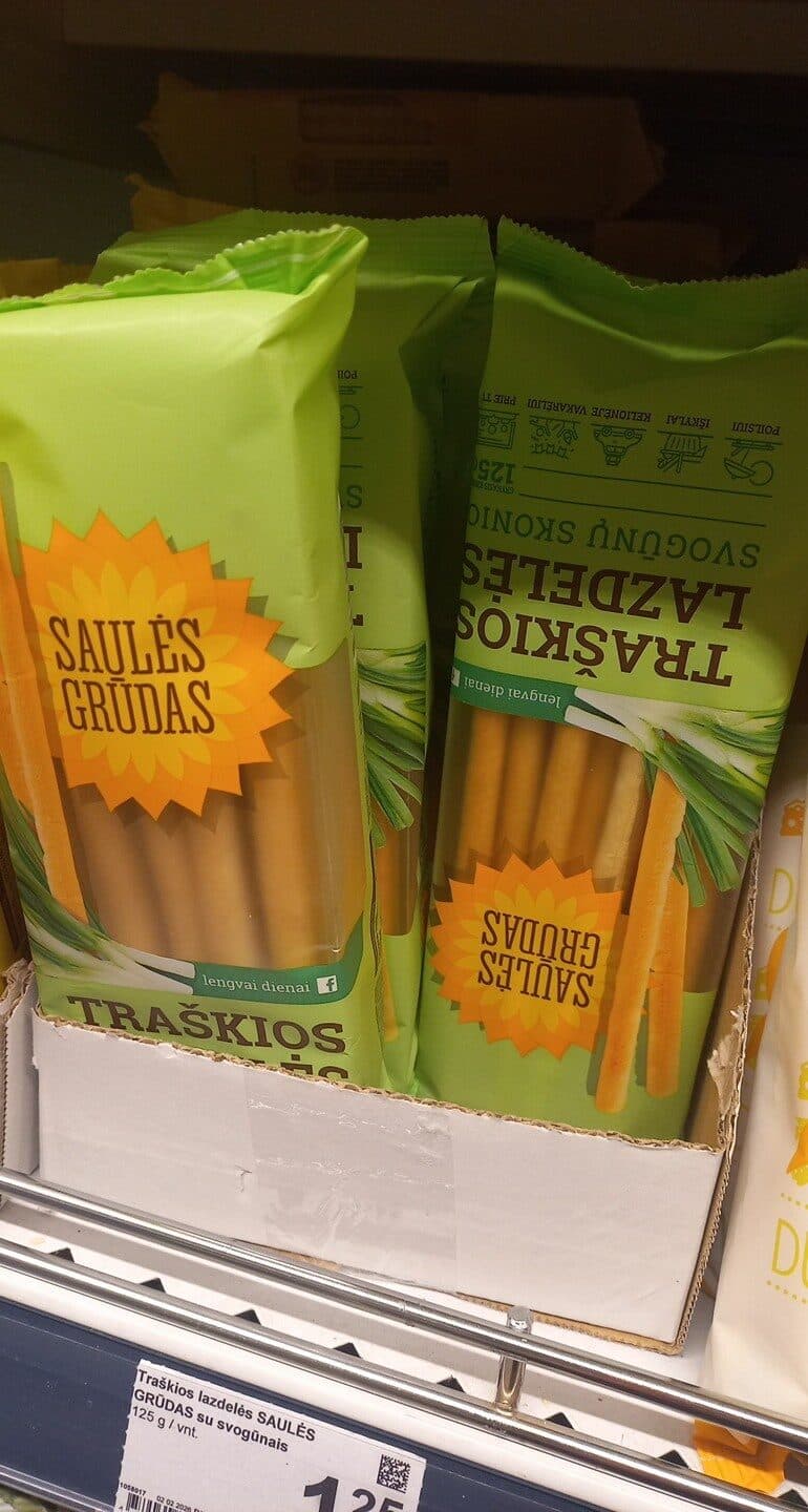 saulės grūdas Duonos lazdeles packshot