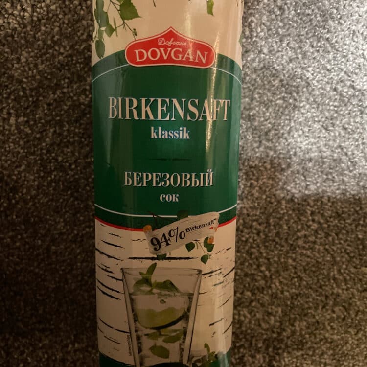 Dovgan Birkensaft klassik packshot
