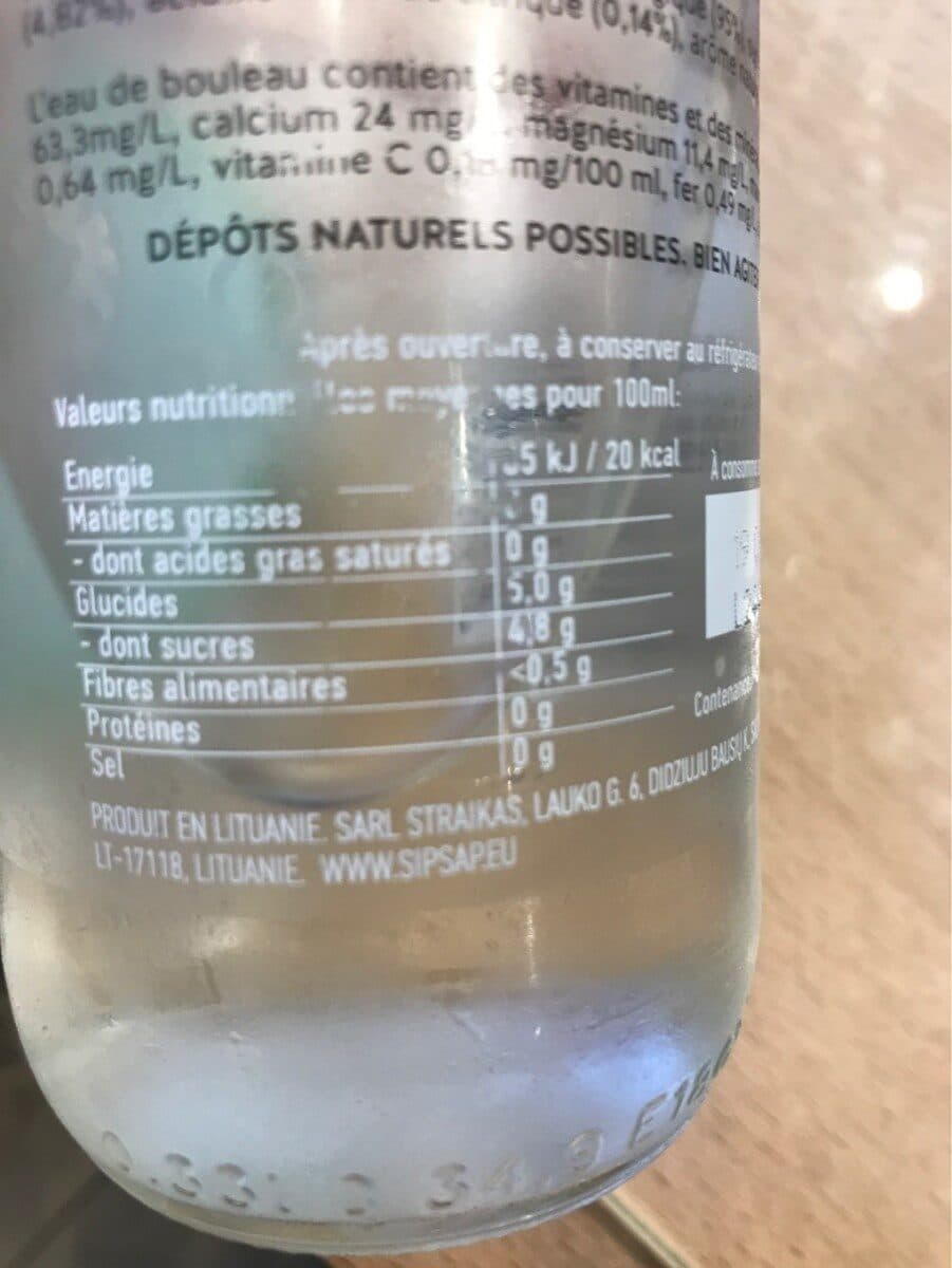 Open Food Facts SIP SAP MENTHE packshot