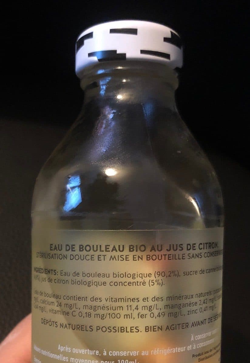 Open Food Facts Eau de bouleau packshot