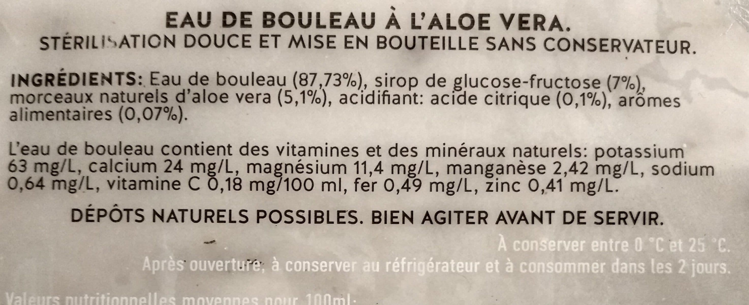 Open Food Facts SIP SAP eau de bouleau packshot