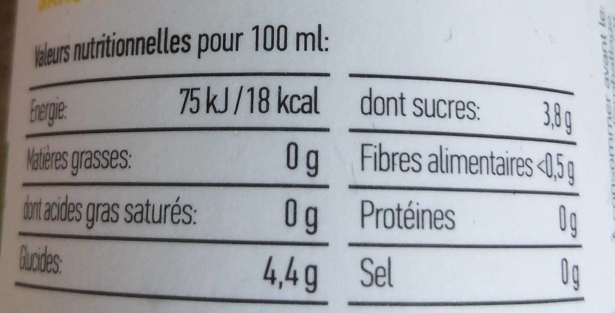 Open Food Facts Eau de bouleau gingembre et citron vert packshot