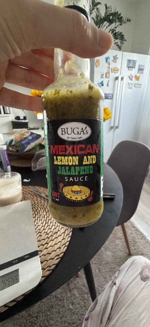 BUGA's Mexican Lemon and Jalapeno Sauce packshot