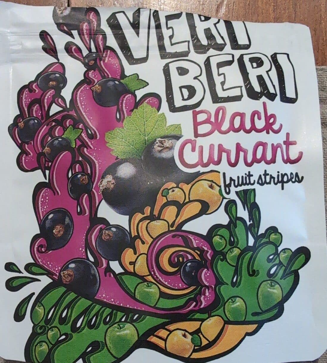 VERI BERI Black Currant fruit strips packshot