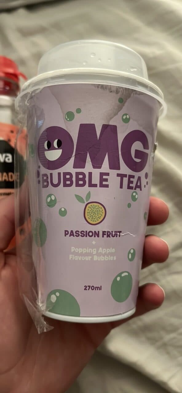 OMG Bubble Tea OMG Bubble Tea Passion Fruit Popping Apple Flavour Bubbles packshot
