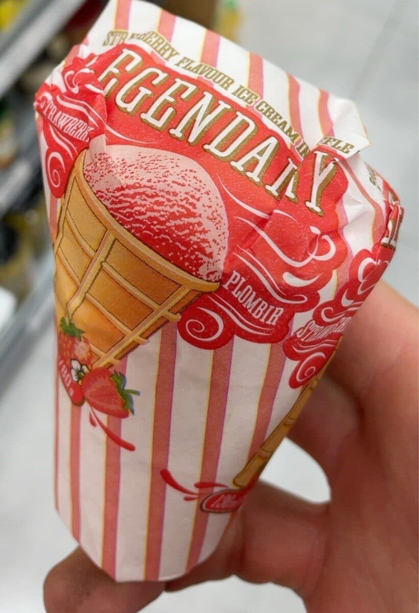 Ice cream packshot