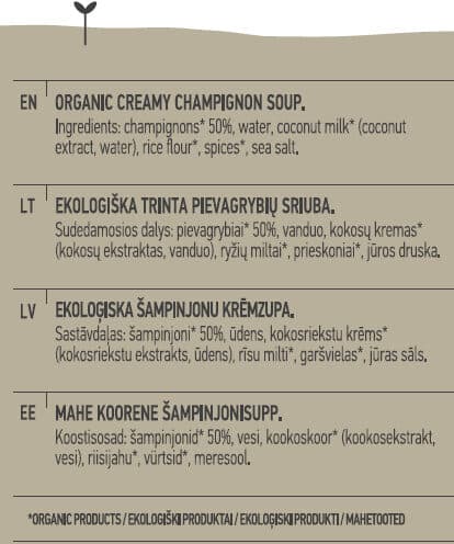 Auga Champignon Soup packshot