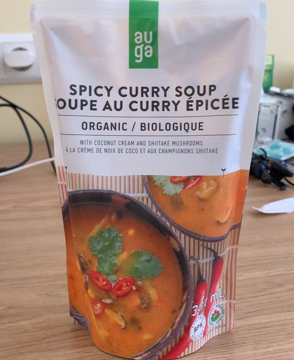 Auga Spicy curry soup packshot