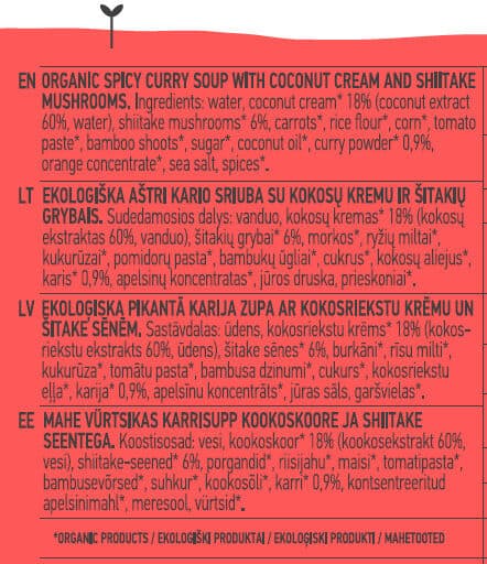 Auga Spicy curry soup packshot