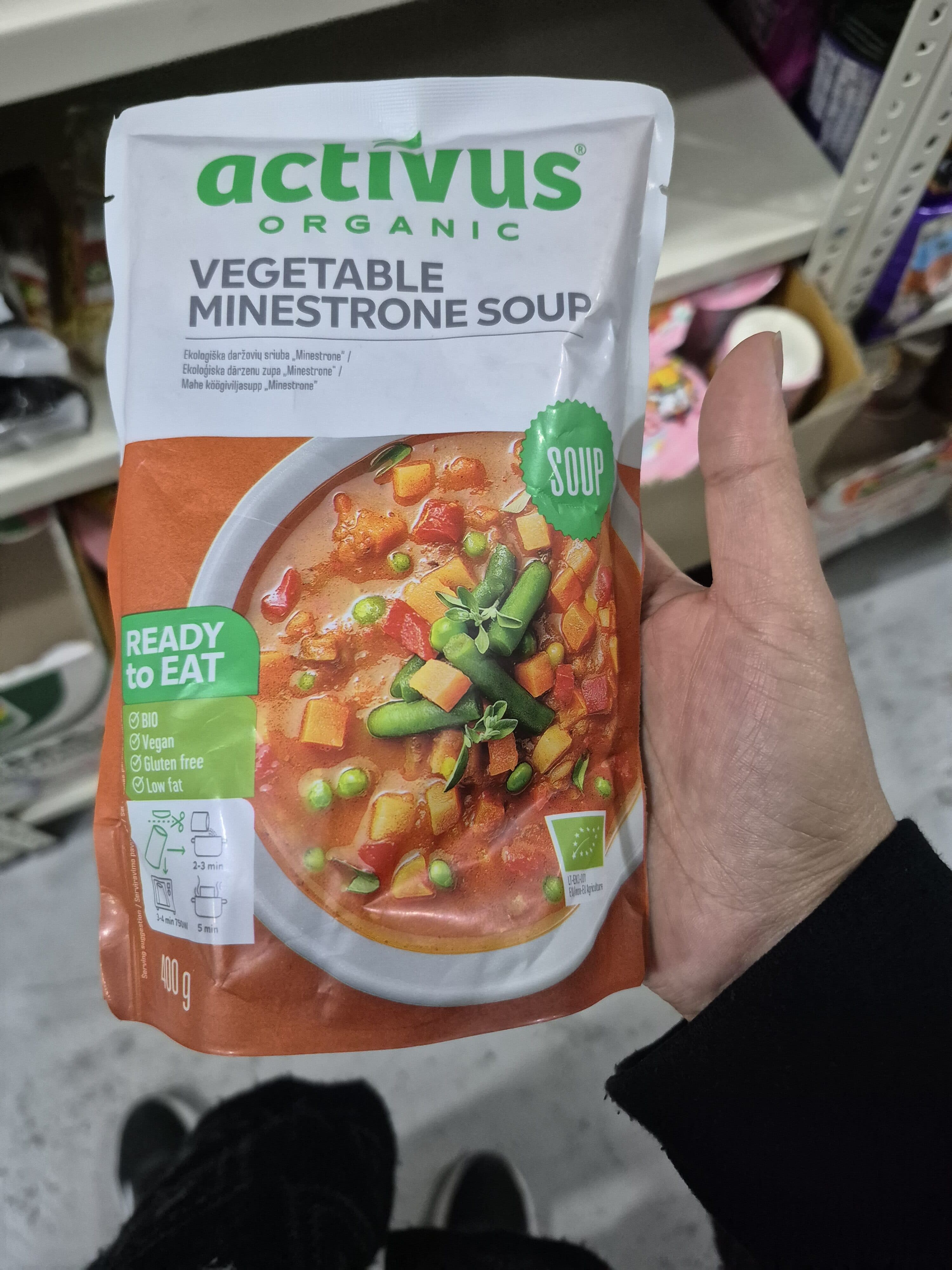 Activus Vegetable Minestrone Soup packshot