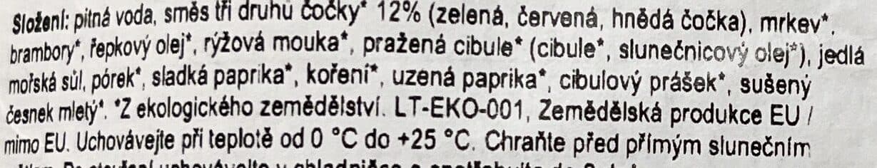 activus ORGANIC Čočková polévka packshot