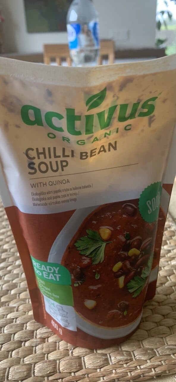 activus ORGANIC CHILLI BEAN SOUP WITH QUINOA packshot